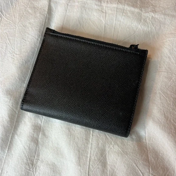 Saint Laurent Black Textured Wallet - Picture 3 of 7
